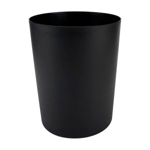 5 Gallon Plastic Office Trash Can, Black Matte,Black Dirt Resistance and Crack Resistance for a Long time,Easy to Clean,Save Space,Open Trash can for Easy handling,Home Office Multi-Scene use
